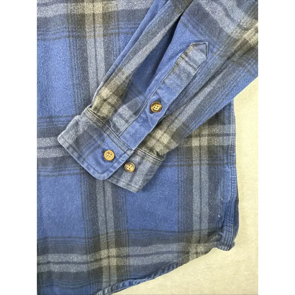 Carhartt Mens Flannel Shirt Large‎ Plaid Original Fit Heavyweight Outdoor Gorp - Picture 6 of 10
